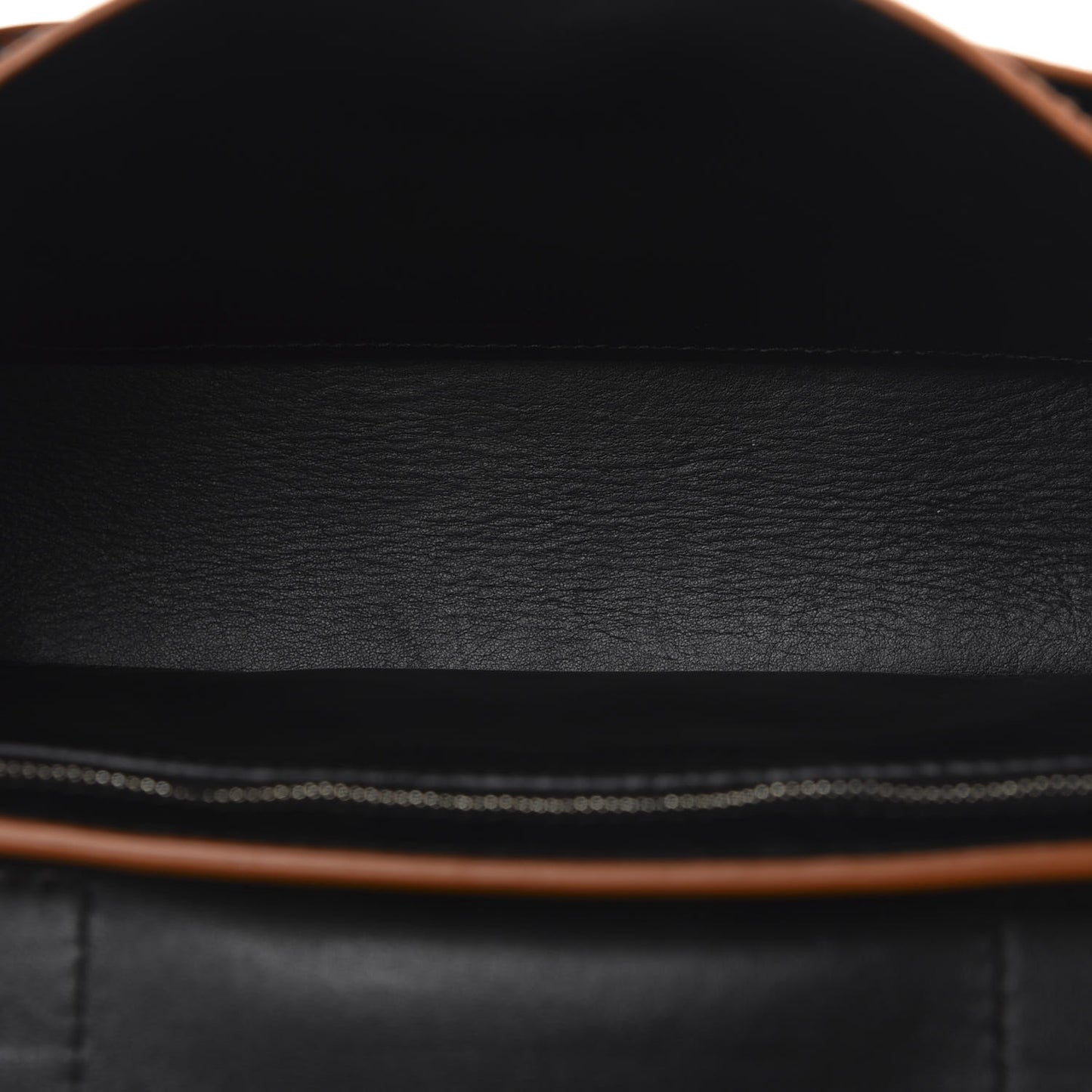 Calfskin Tiny Whipstitch PS1 Satchel Black Orange