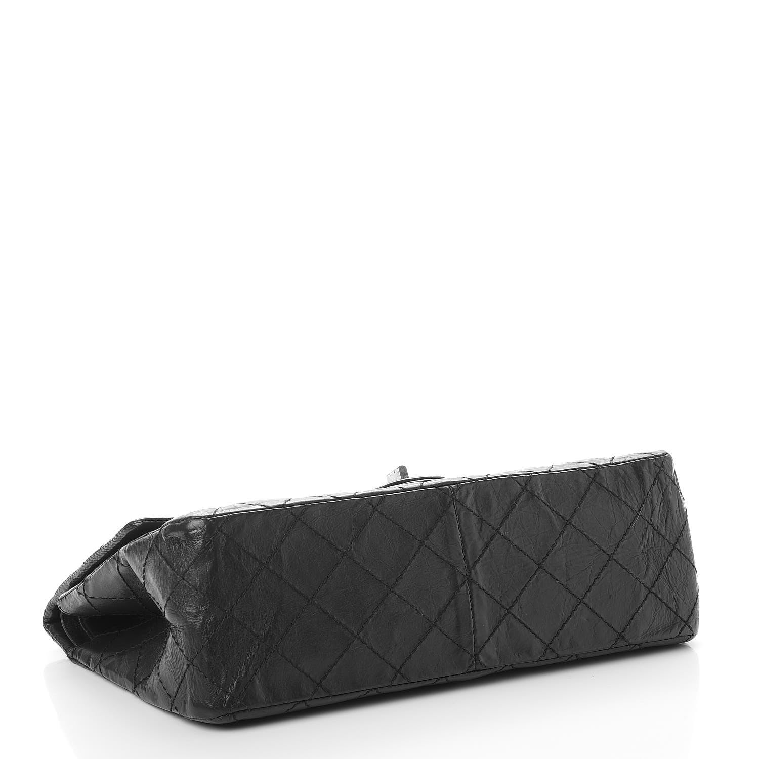 Chanel Aged Calfskin Quilted 2.55 Reissue 226 Flap Dark Grey 5 of 13