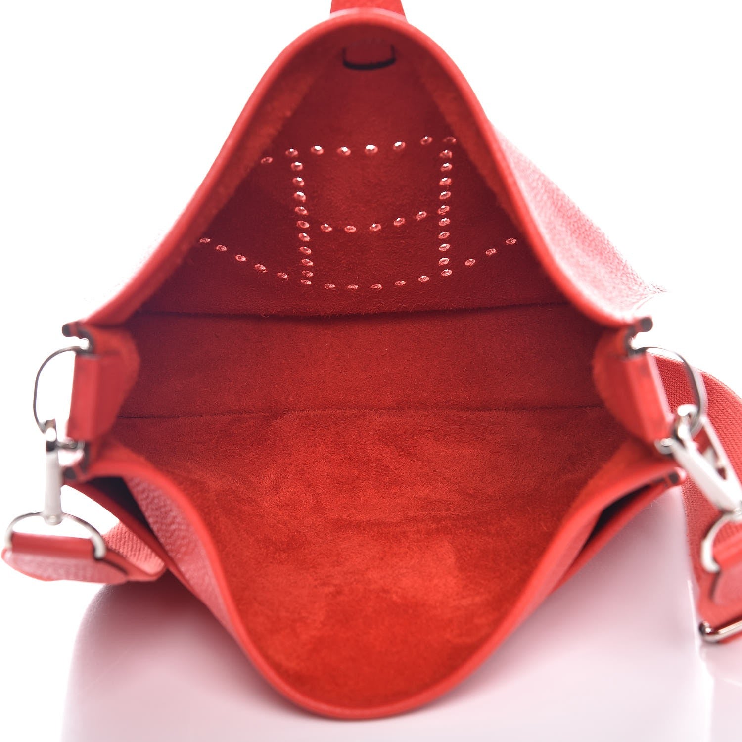 Hermes Taurillon Clemence Evelyne III PM Rouge Tomate 5 of 8