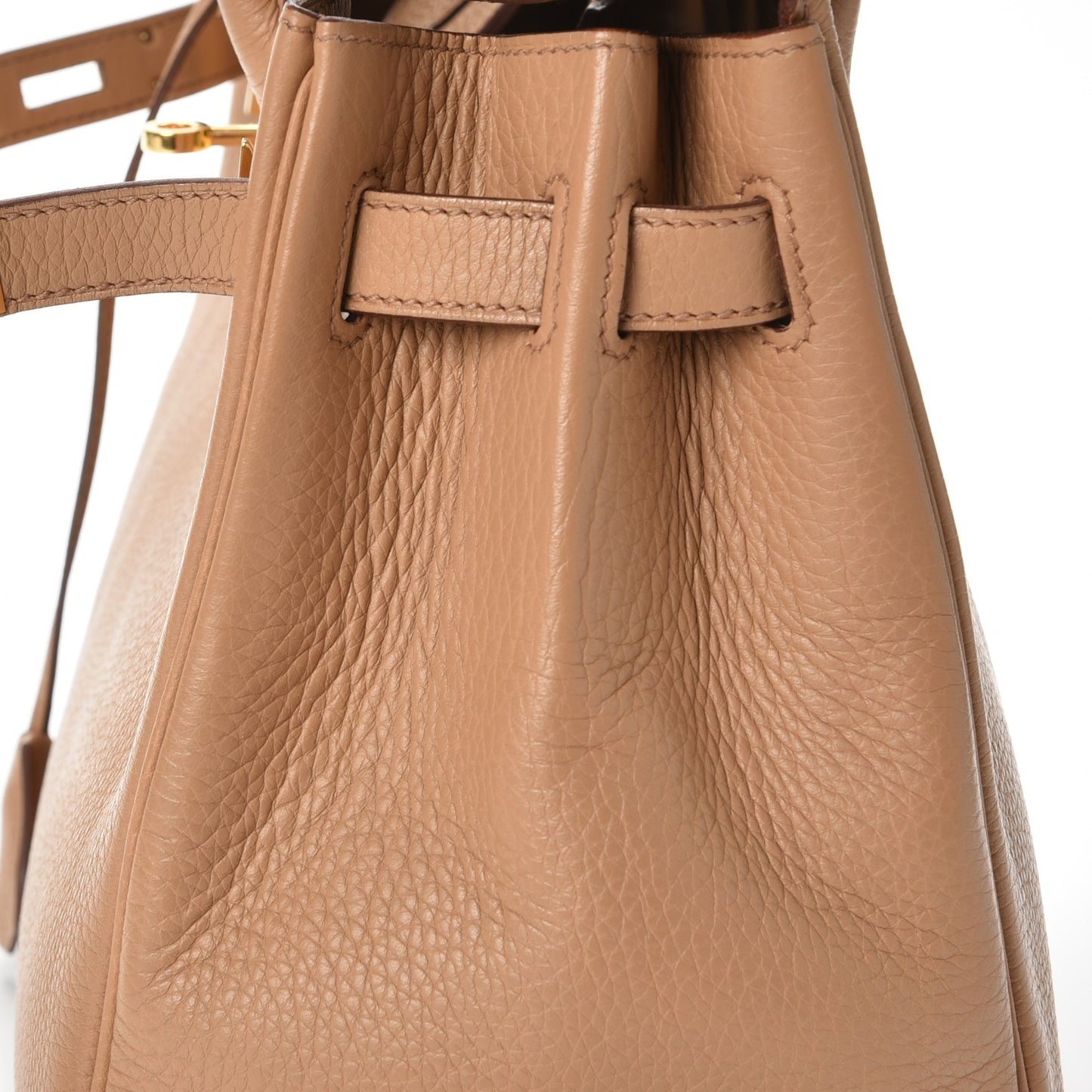 Taurillon Clemence Birkin 30 Camel Tabac