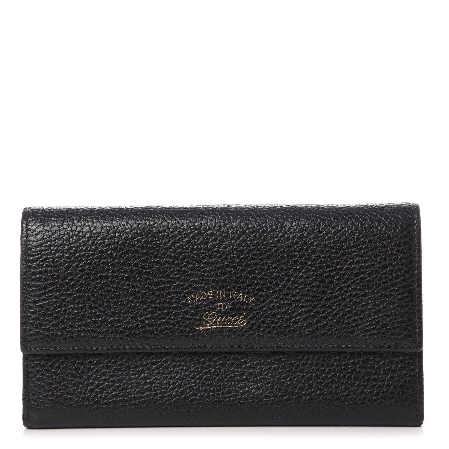 Gucci Dollar Calfskin Swing Continental Wallet Black 1 of 9