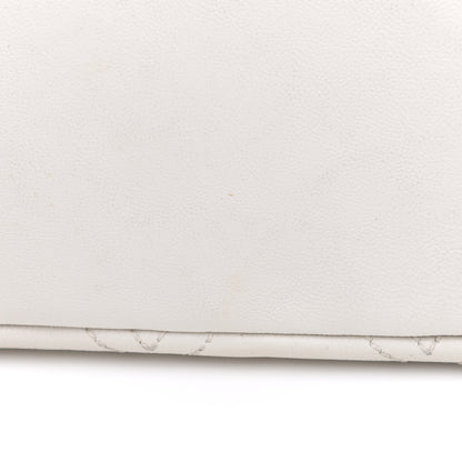 Chanel Calfskin Small Diamond Stitch Tote White 13 of 18