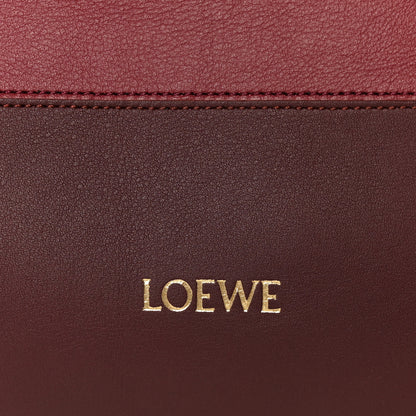 Loewe X ALBERS Nappa Calfskin Small Flamenco Knot Bag Black Burgundy 8 of 11