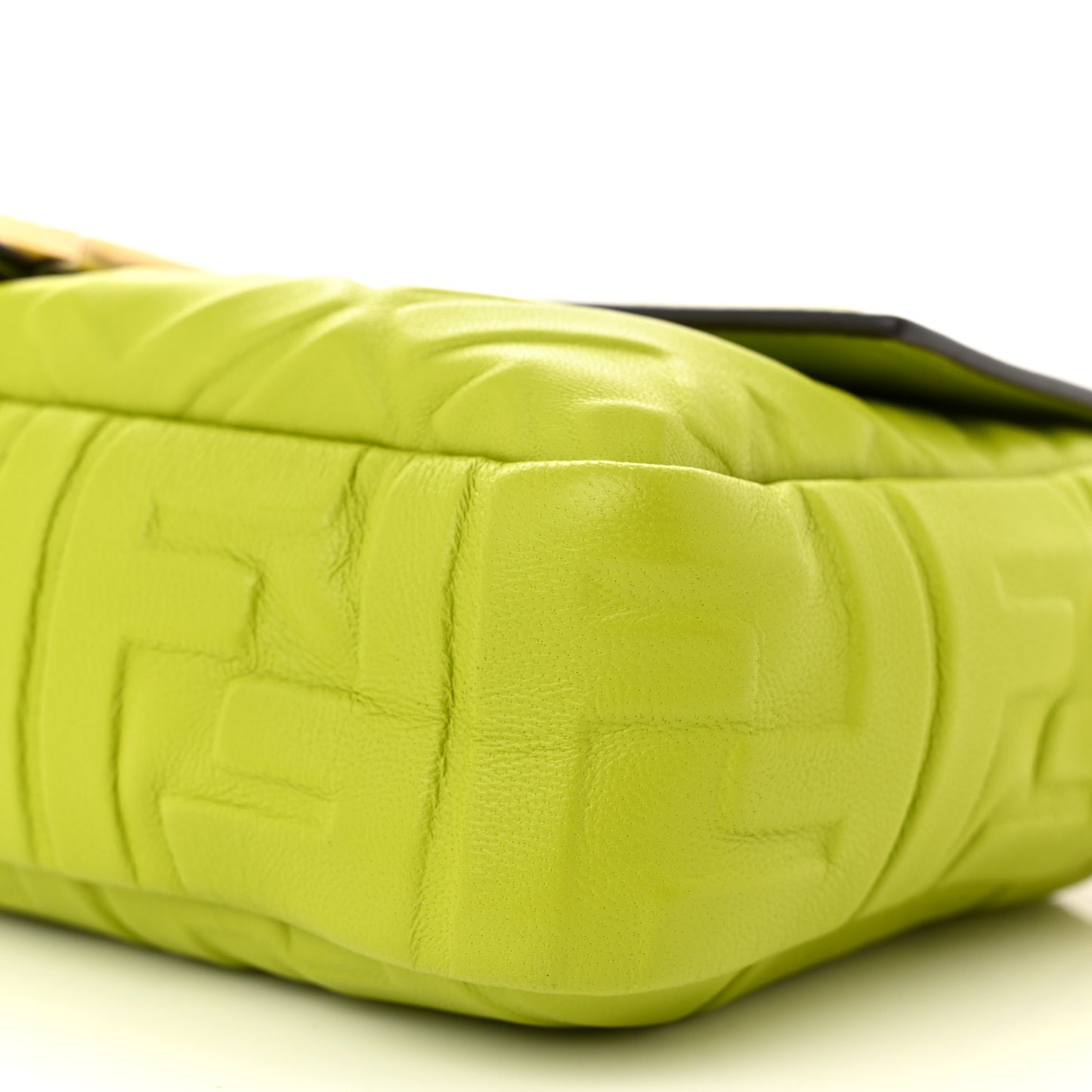 Nappa FF 1974 Embossed Baguette Wasabi