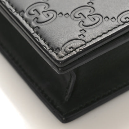 Gucci Guccissima Signature Bowy Chain Wallet Black 8 of 9