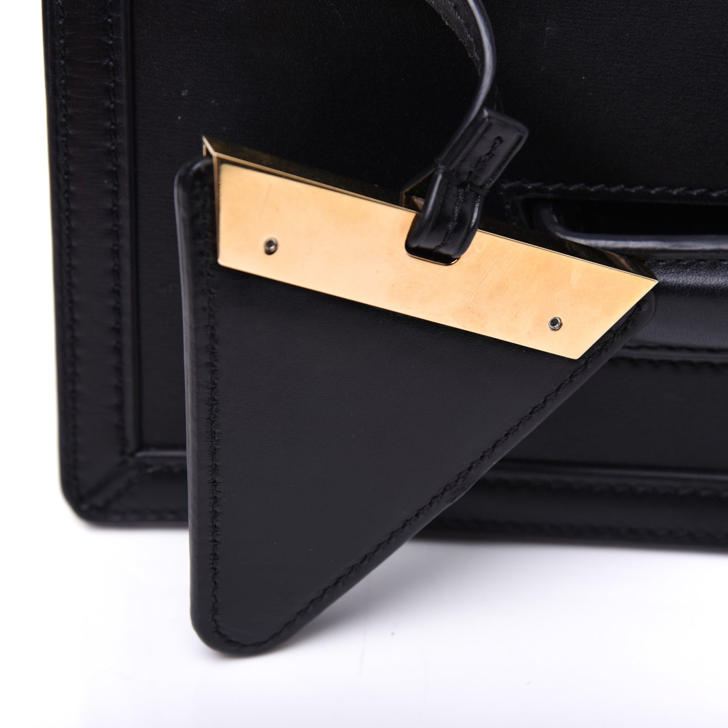 Calfskin Medium Barcelona Shoulder Bag Black