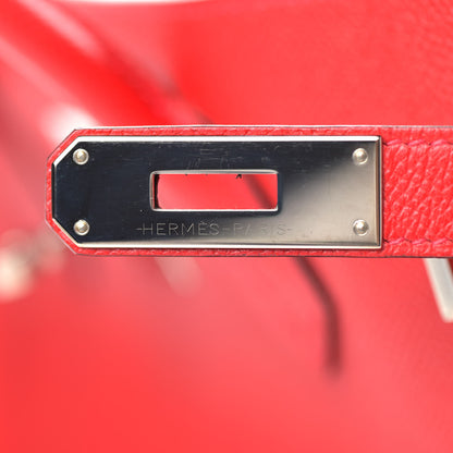 Hermes Epsom Horseshoe Birkin 40 Rouge Casaque Black 24 of 37