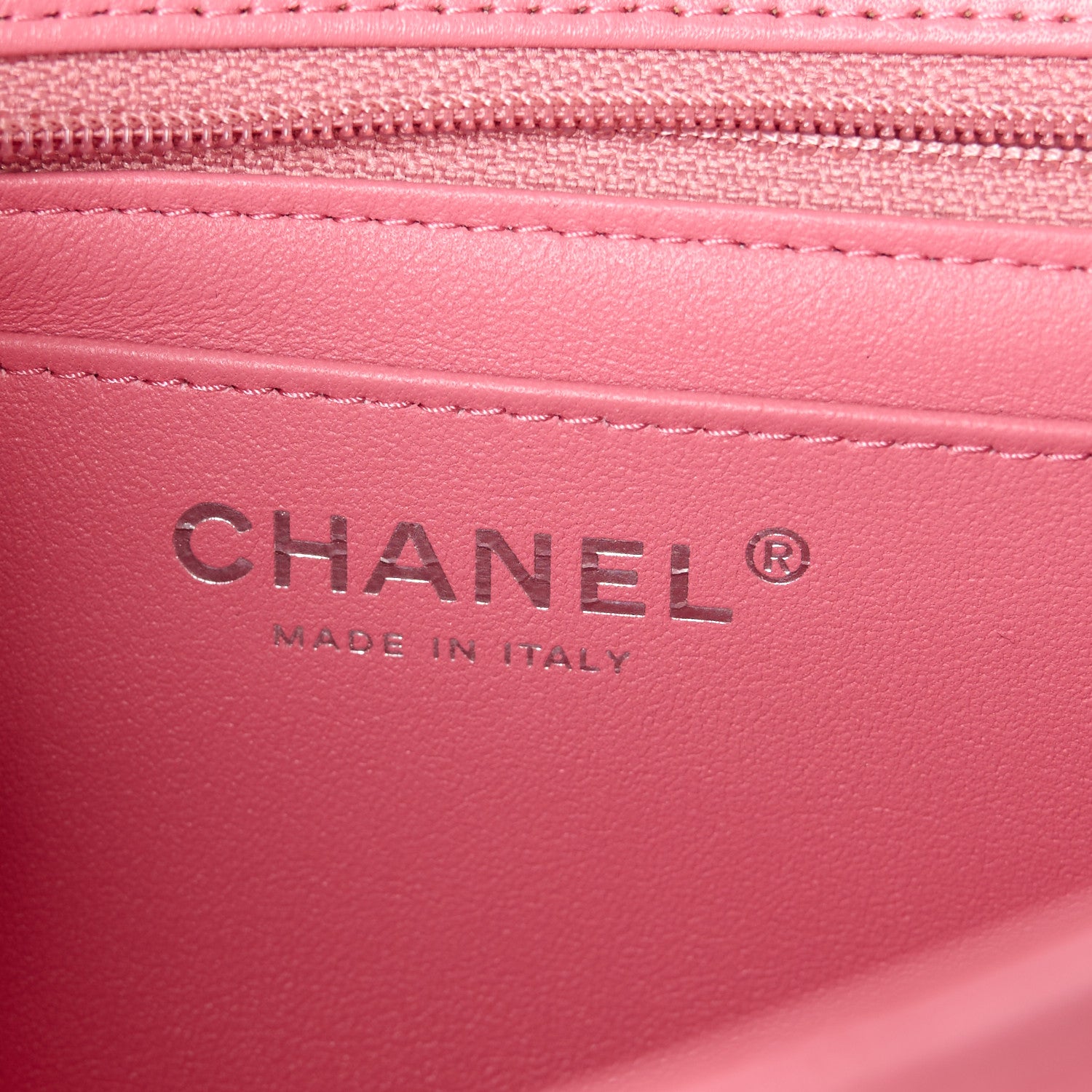 Chanel Lambskin Quilted Mini Rectangular Flap Pink 6 of 13