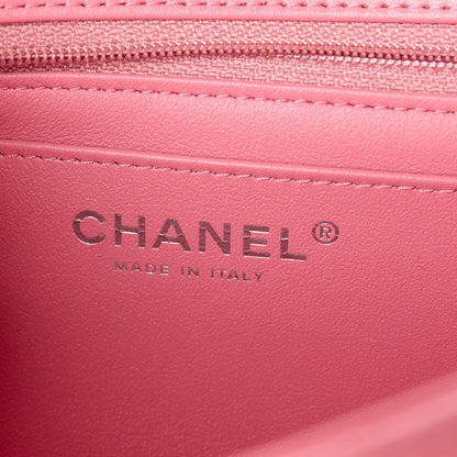 Chanel Lambskin Quilted Mini Rectangular Flap Pink 6 of 13