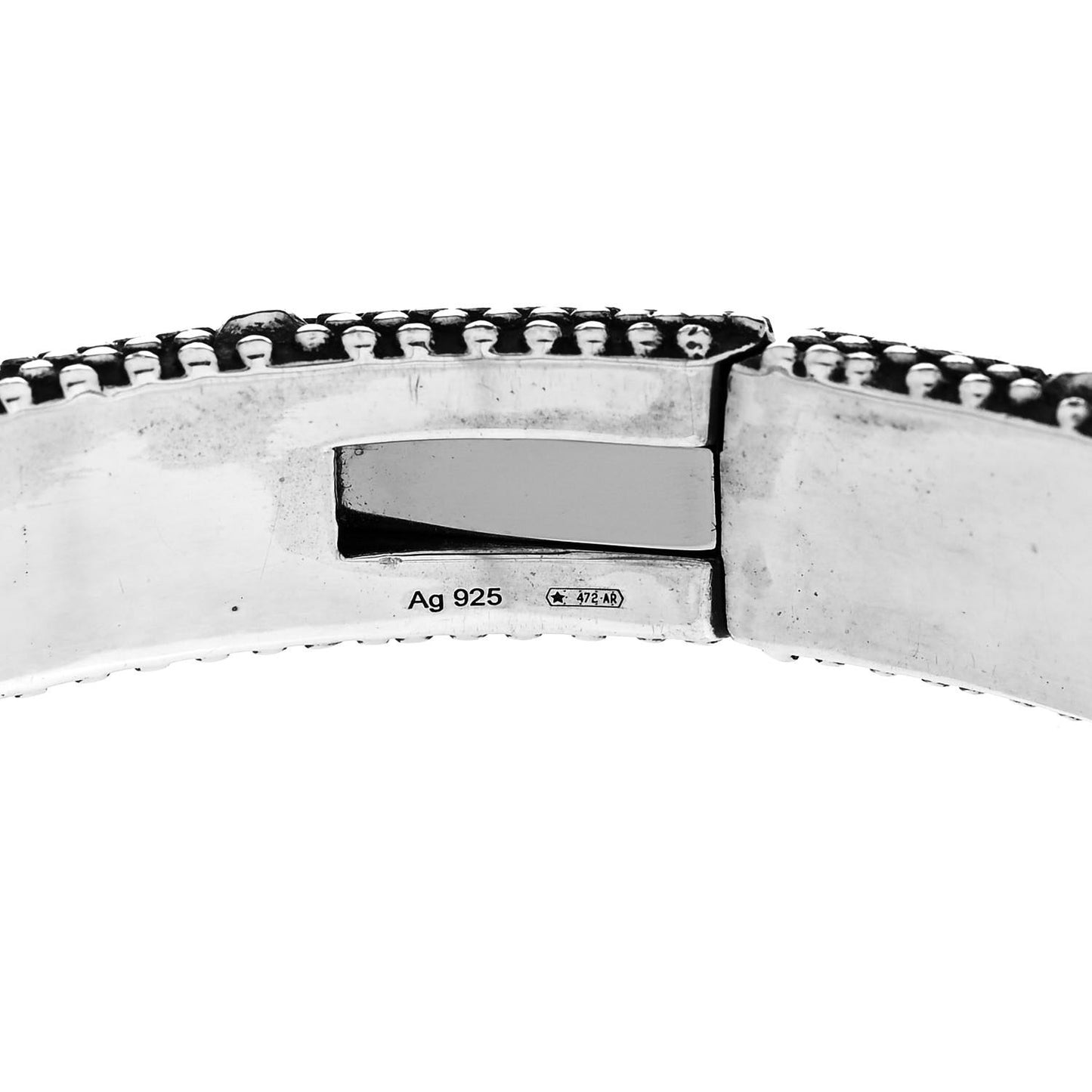 Sterling Silver Le Marche Des Merveilles Tiger Garden Hinge Bracelet