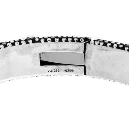 Gucci Sterling Silver Le Marche Des Merveilles Tiger Garden Hinge Bracelet 7 of 7