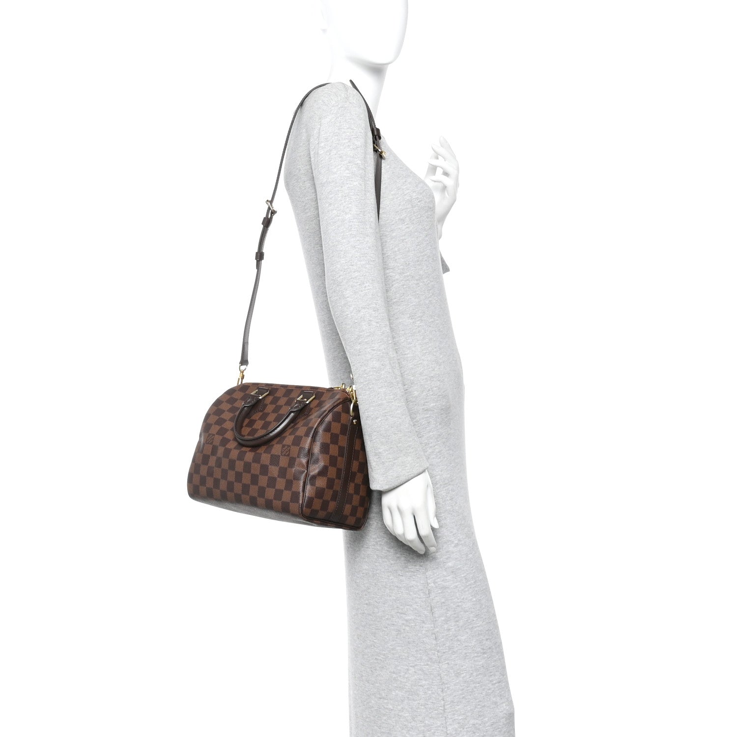 Louis Vuitton Damier Ebene Speedy Bandouliere 25 2 of 10