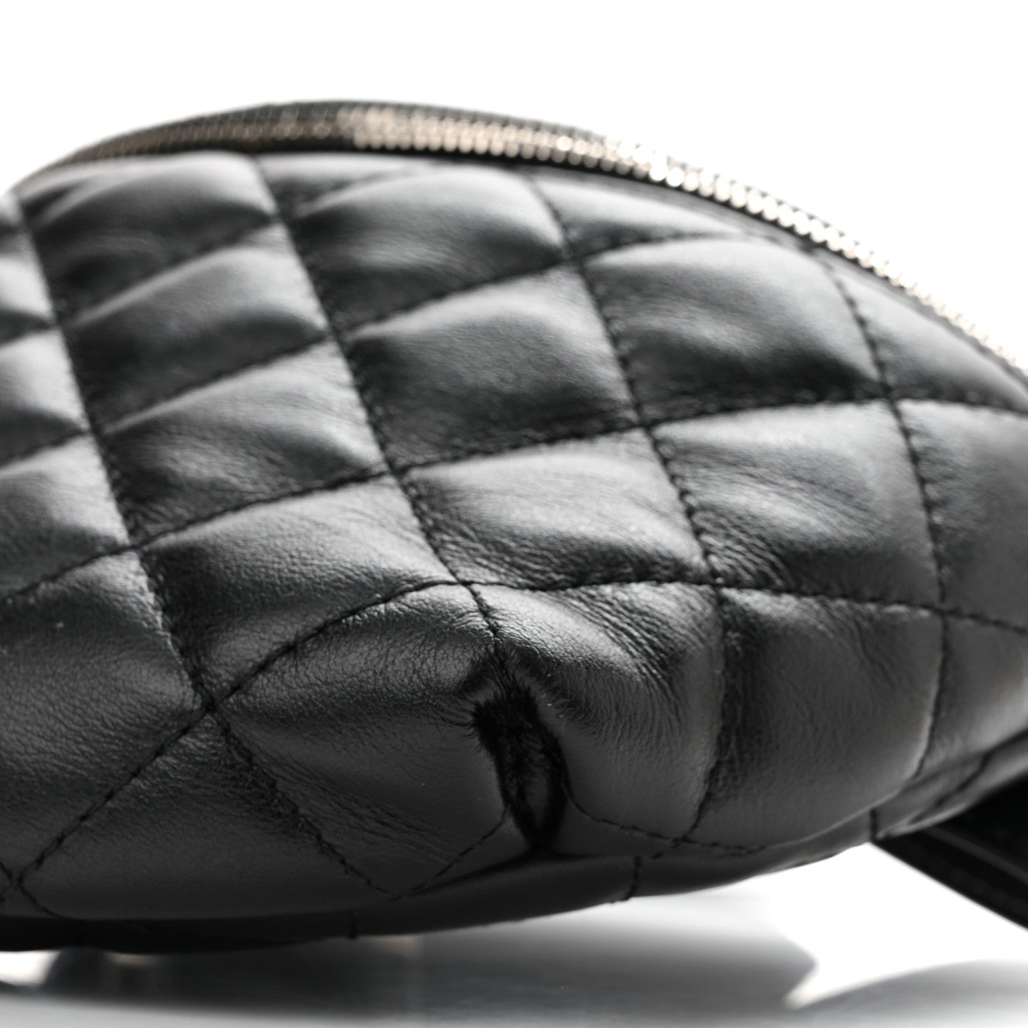 Chanel Calfskin Quilted Waist Belt Bag Black 11 of 12