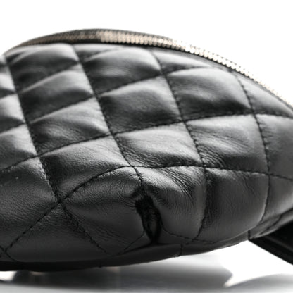 Chanel Calfskin Quilted Waist Belt Bag Black 11 of 12