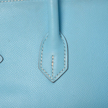 Hermes Epsom Candy Birkin 35 Celeste Mykonos 25 of 38
