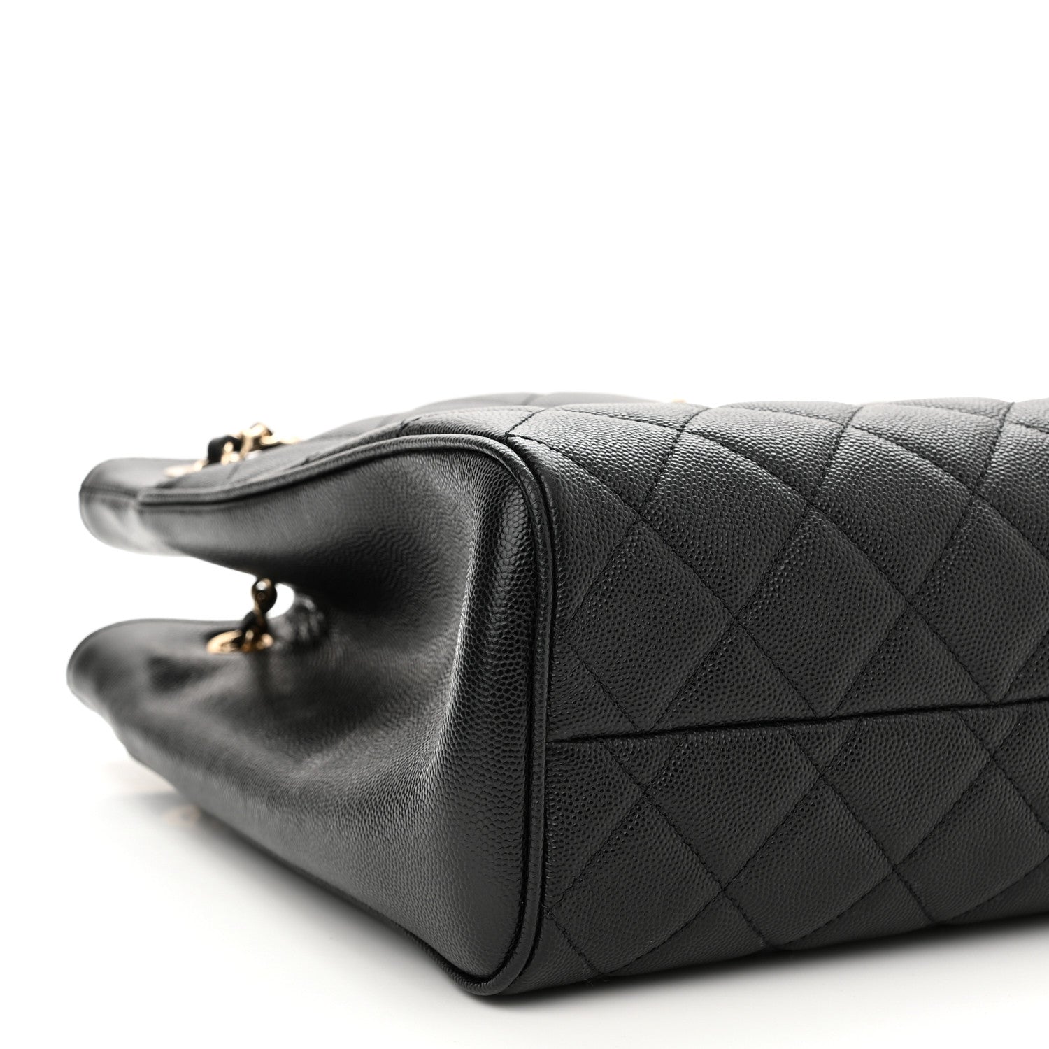 Chanel Caviar Quilted In Out Flap Shopping Tote Black 10 of 12