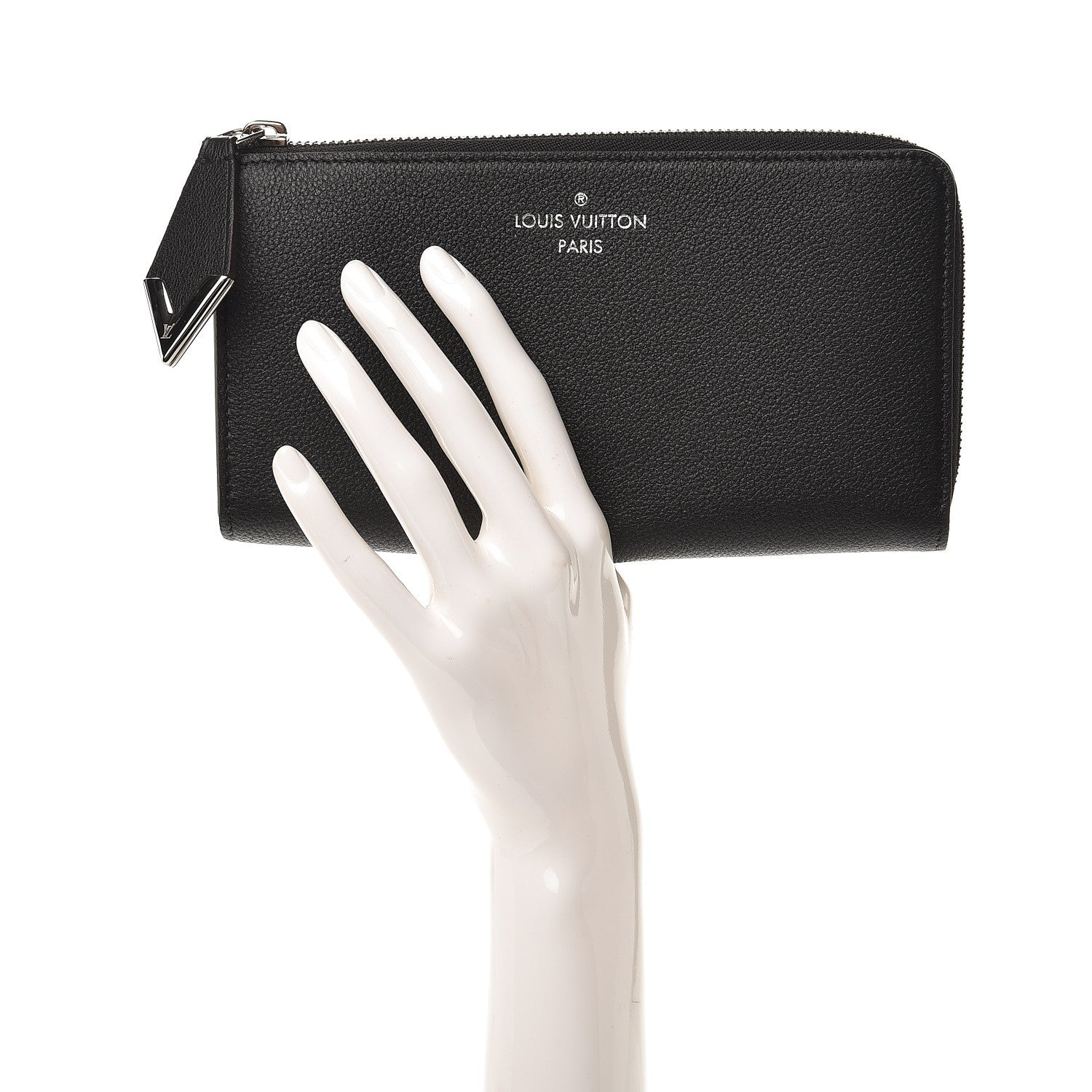 Louis Vuitton Veau Cachemire Comete Wallet Black 2 of 8