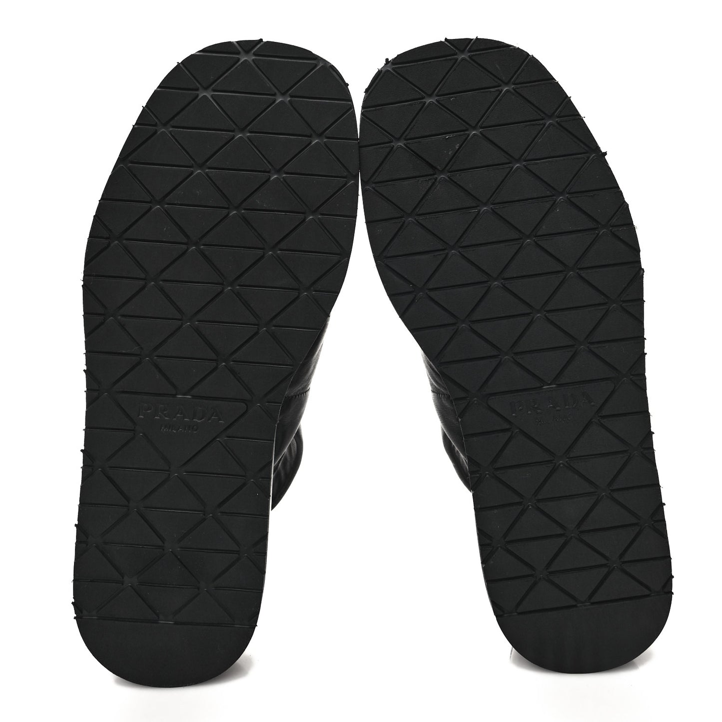 Nappa Quilted Padded Sporty Platform Slingback Sandals 37.5 Black