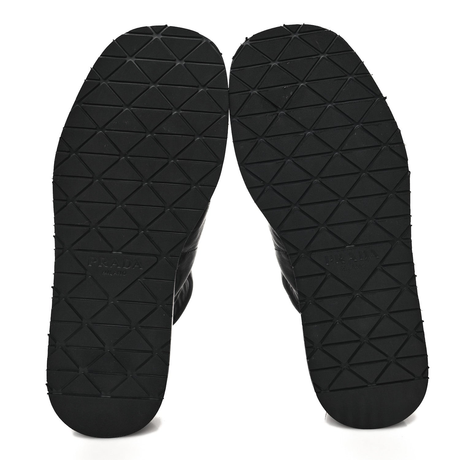 Prada Nappa Quilted Padded Sporty Platform Slingback Sandals 37.5 Black 5 of 8
