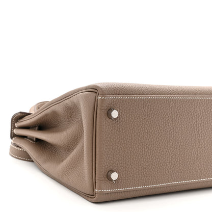 Hermes Togo Kelly Retourne 28 Etoupe 8 of 10