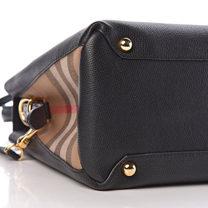 Burberry Derby Calfskin House Check Medium Camberley Black 7 of 10