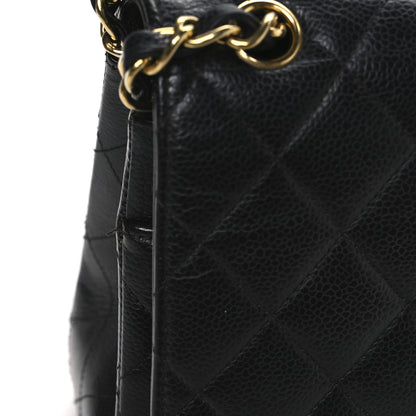 Chanel Caviar Quilted Jumbo Double Flap Black 12 of 13