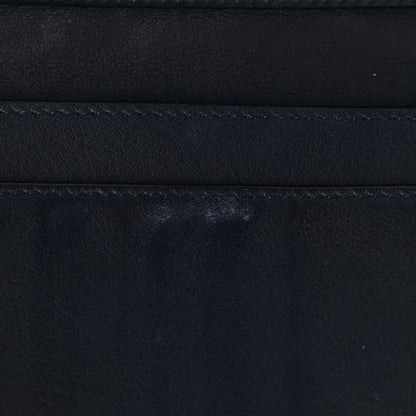 Chanel Caviar Quilted CC Long Double Wallet Navy 9 of 12