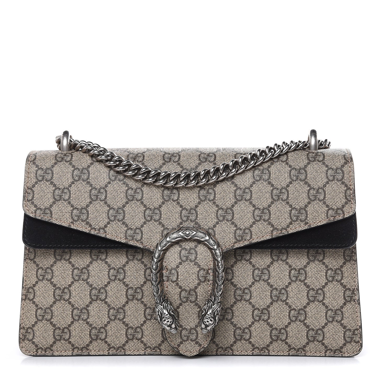 GG Supreme Monogram Small Dionysus Shoulder Bag Black