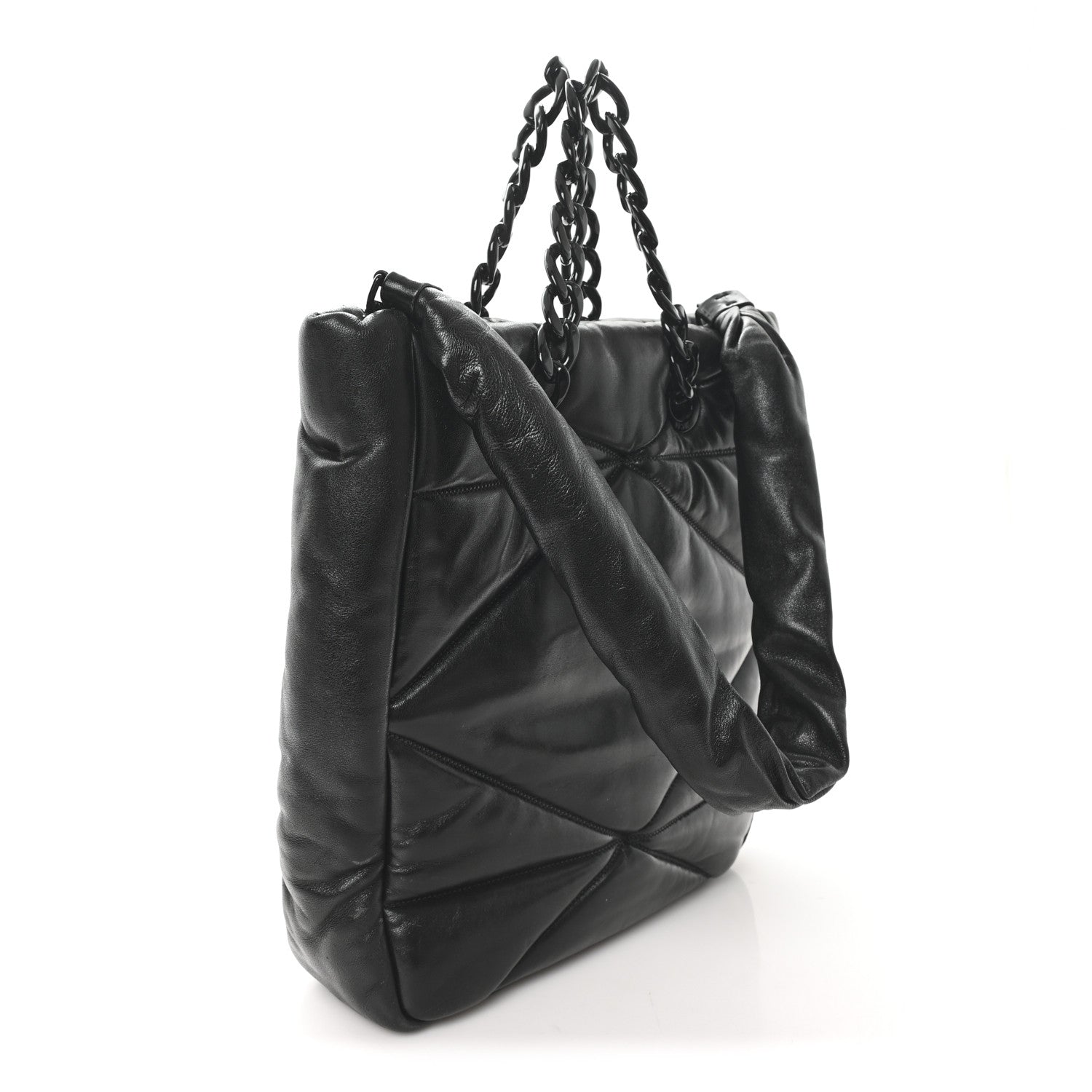 MCM Nappa Cloud Quilted Travia Medium Tote Black 3 of 11