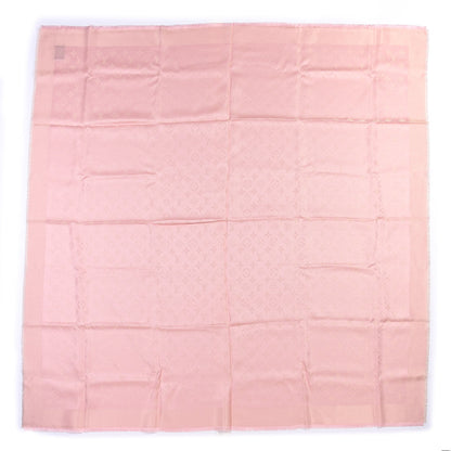 Louis Vuitton Silk Wool Monogram Shawl Natural 1 of 3
