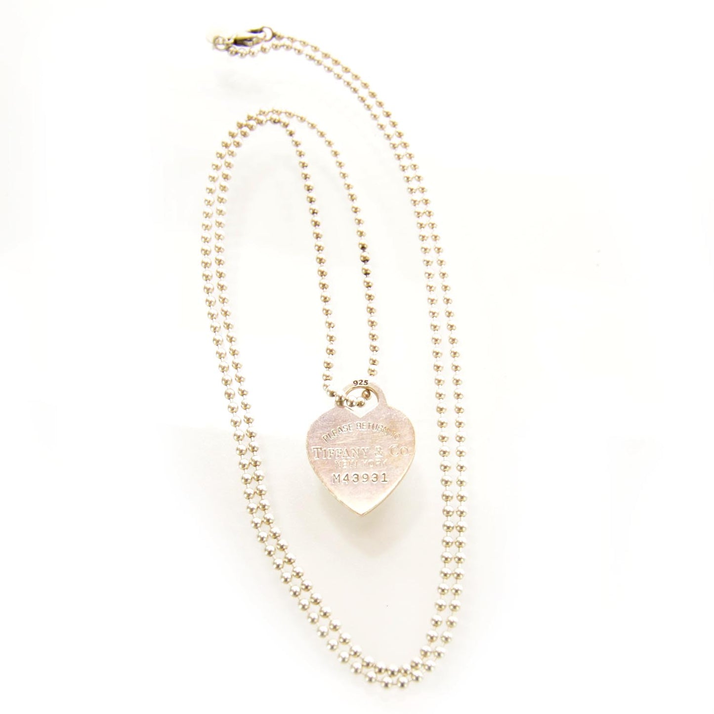 Sterling Silver Long Return to Tiffany Heart Pendant Necklace