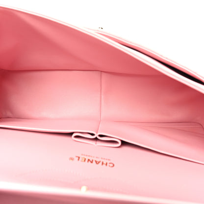 Chanel Lambskin Quilted Jumbo Double Flap Light Pink 5 of 11