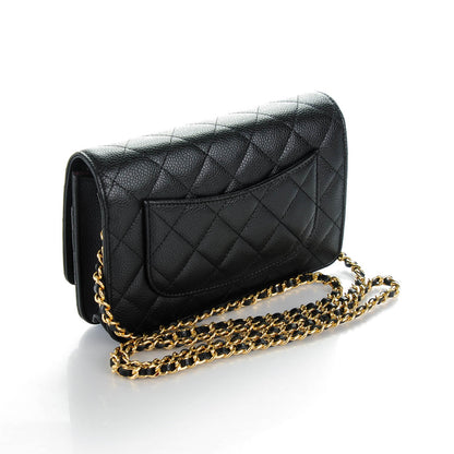 Chanel Caviar Quilted Wallet On Chain WOC Black 3 of 8