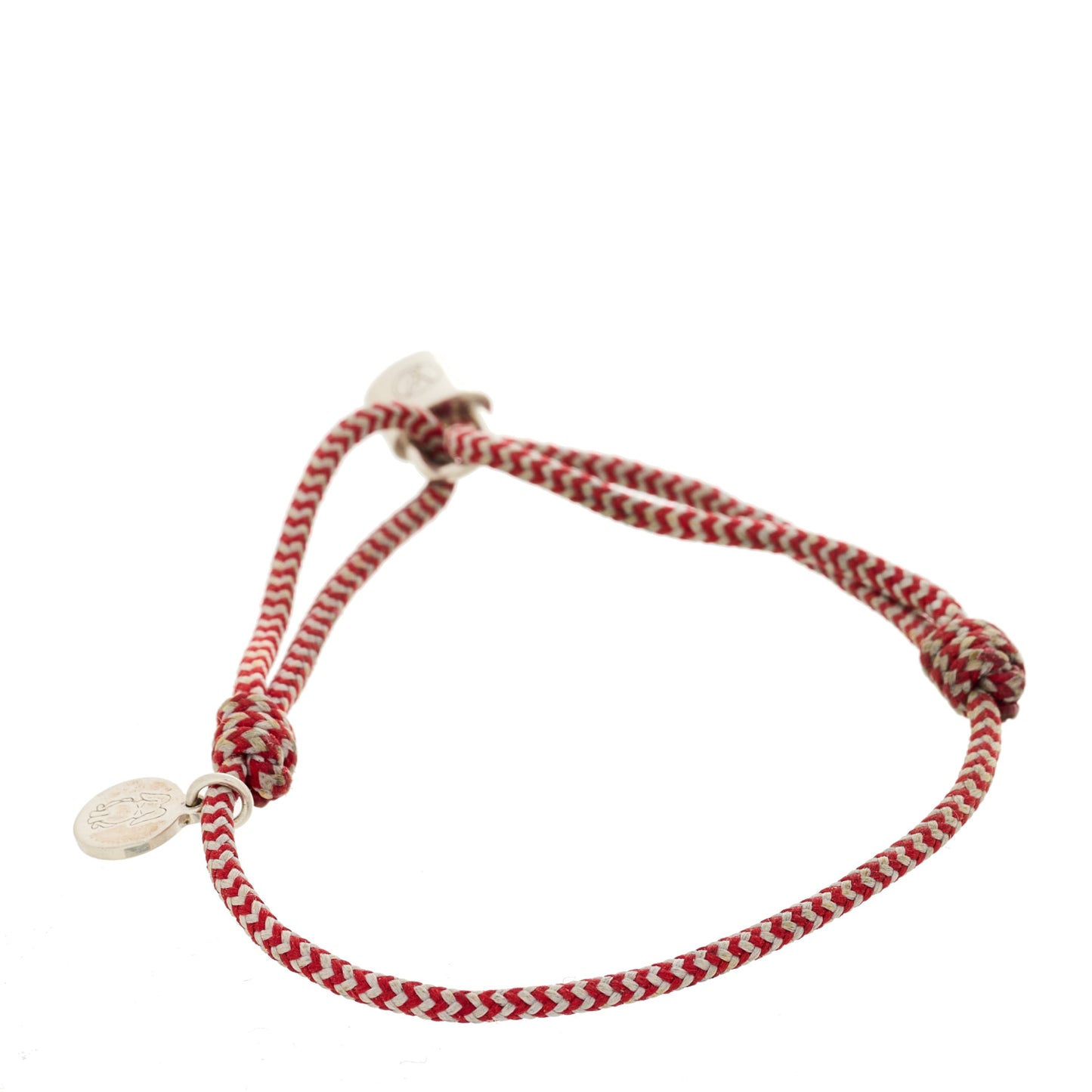 X UNICEF Sterling Silver Lockit Bracelet Red White