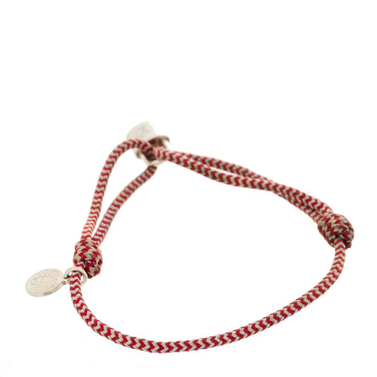 Louis Vuitton X UNICEF Sterling Silver Lockit Bracelet Red White 3 of 4