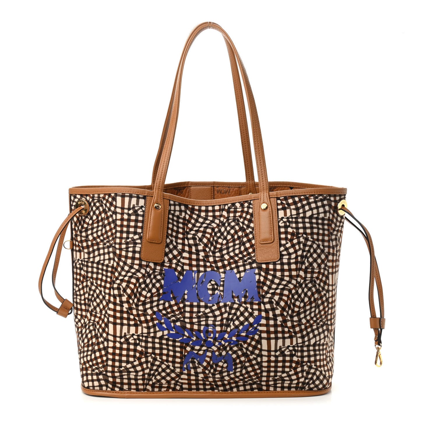 Visetos Medium Liz Reversible Shopper Tote Cognac