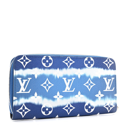Louis Vuitton Monogram Escale Zippy Wallet Blue Blue 3 of 7