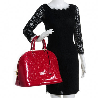 Louis Vuitton Vernis Alma GM Pomme D'Amour 2 of 8