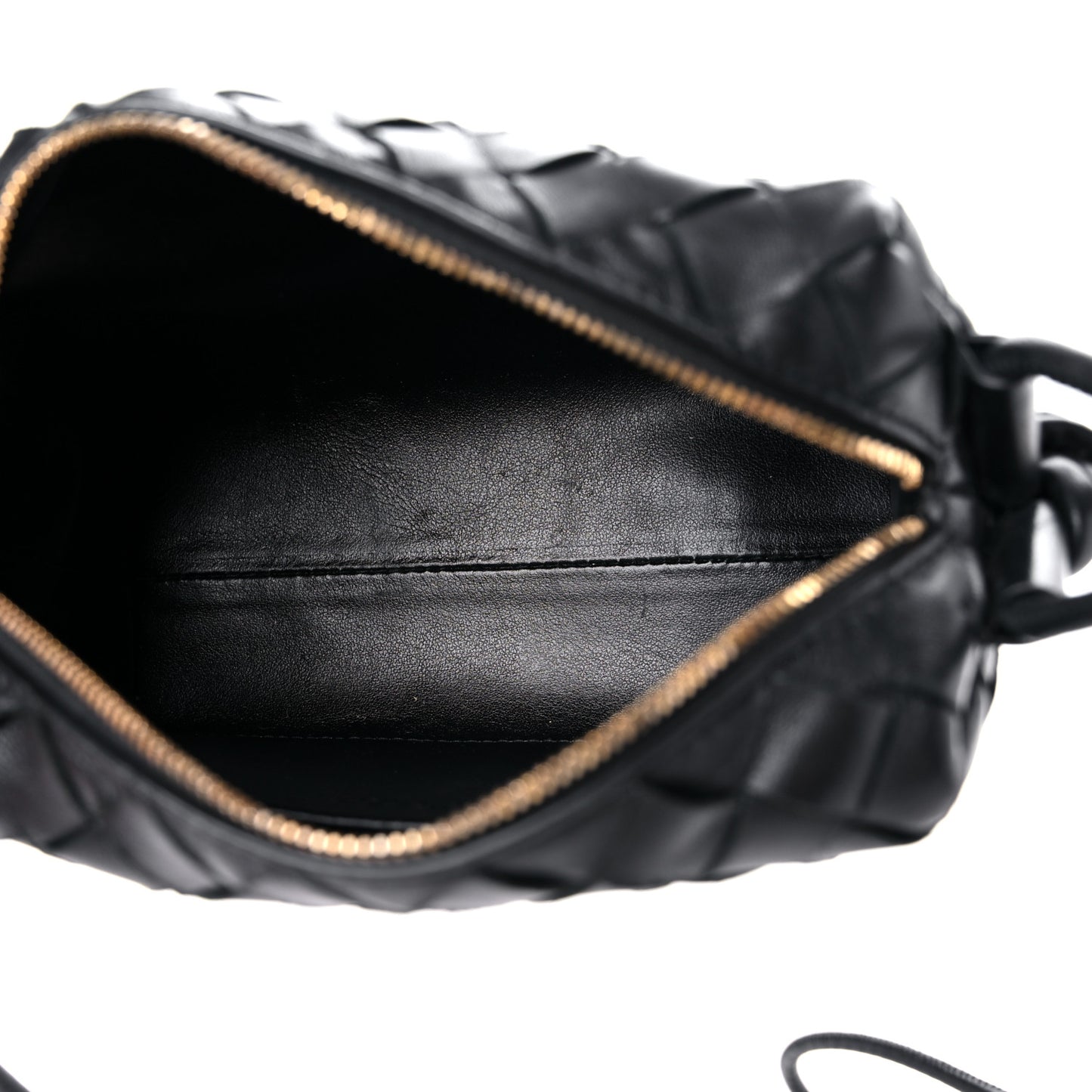 Nappa Intrecciato Mini Loop Camera Bag Black