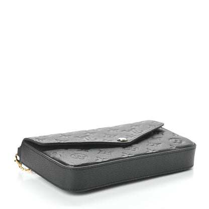 Louis Vuitton Empreinte Pochette Felicie Chain Wallet Black 3 of 7