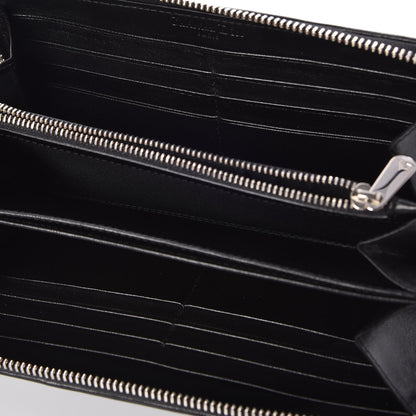 Christian Dior Lambskin Cannage Voyageur Wallet Black 5 of 7