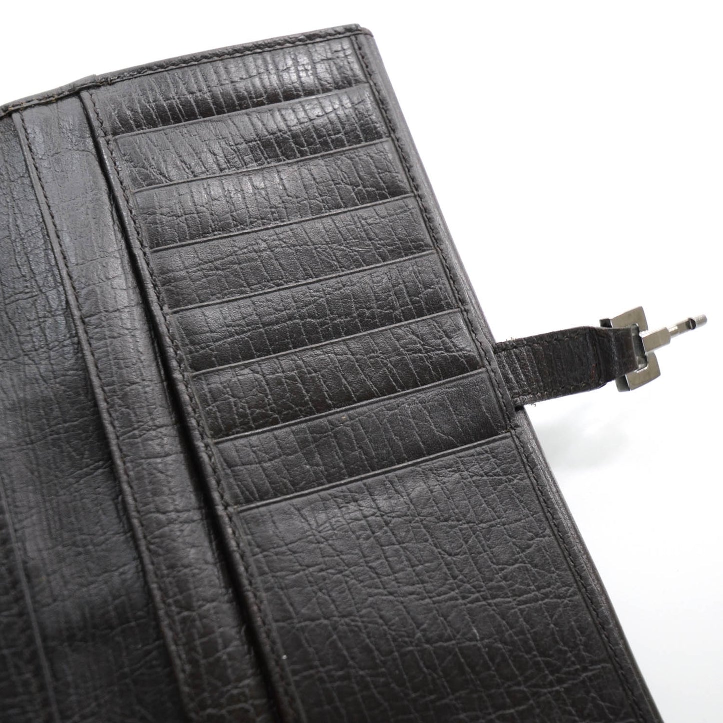 Monogram Calfskin Web Blake Continental Wallet Brown