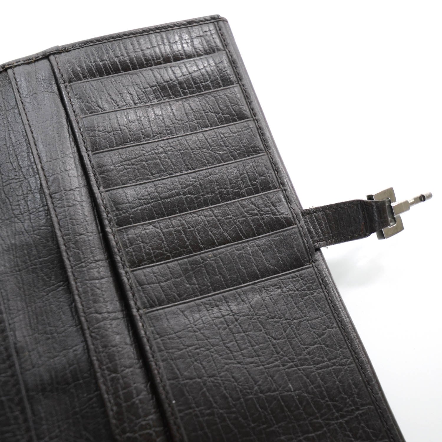 Gucci Monogram Calfskin Web Blake Continental Wallet Brown 9 of 12