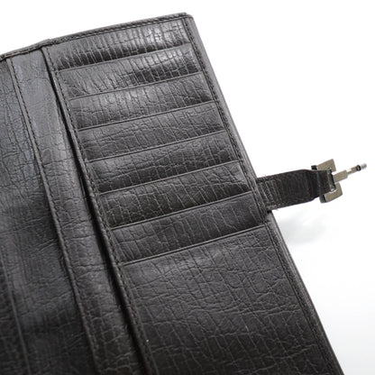 Gucci Monogram Calfskin Web Blake Continental Wallet Brown 9 of 12