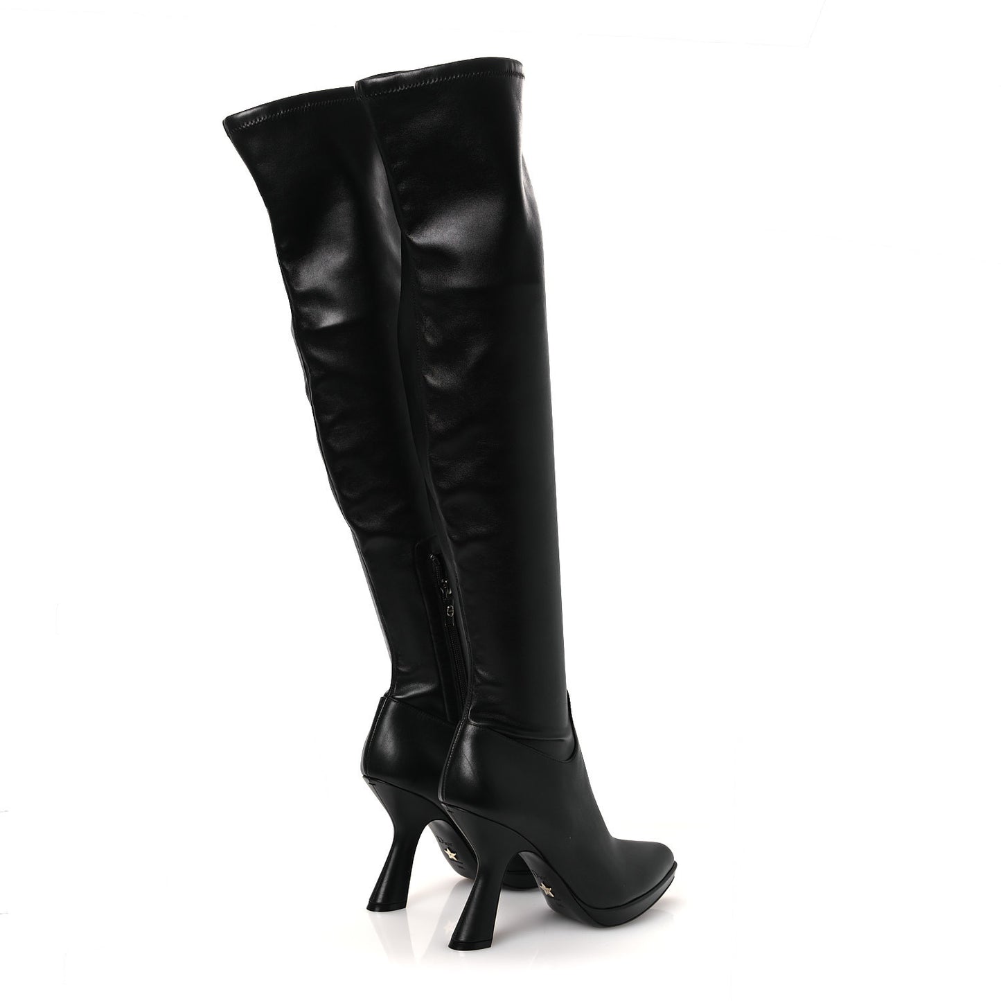 Nappa Knee High Boots 38.5 Black