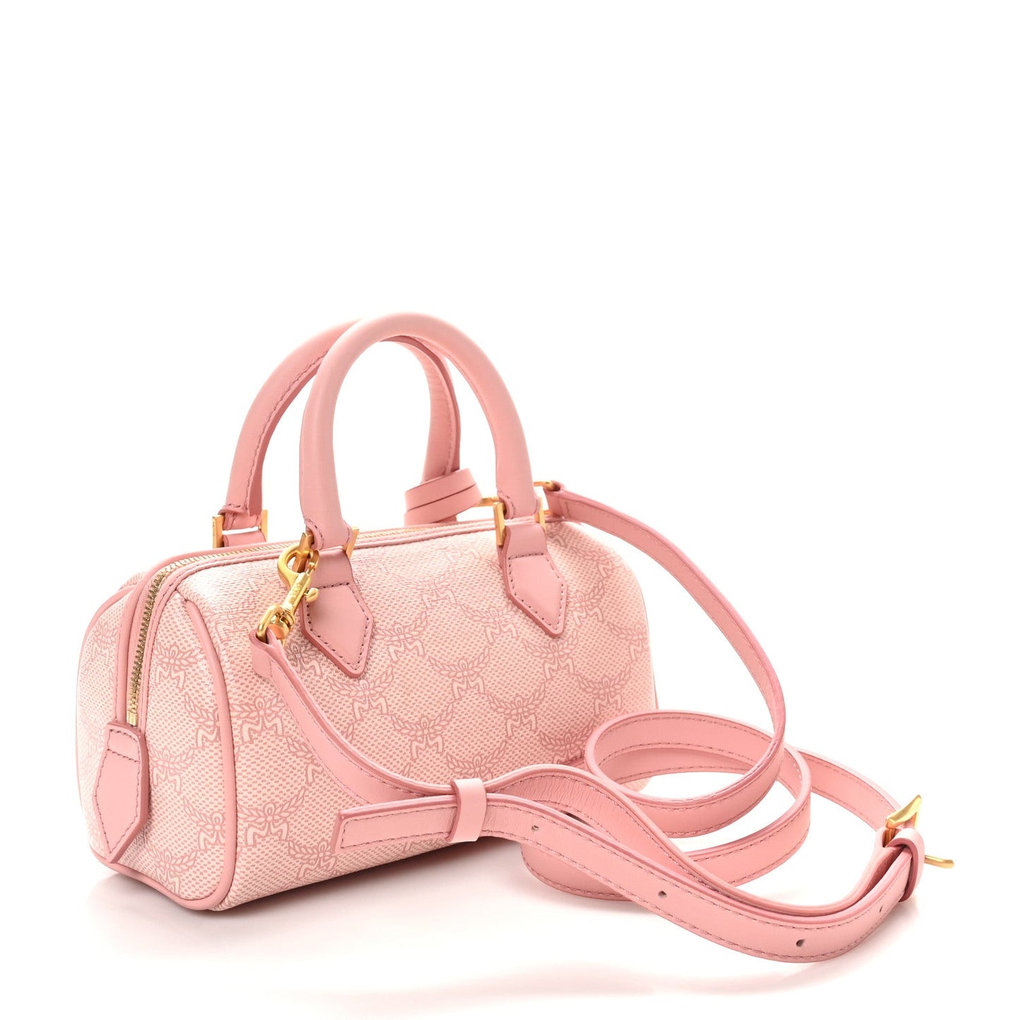 Lauretos Nappa Mini Ella Boston Bag Silver Pink