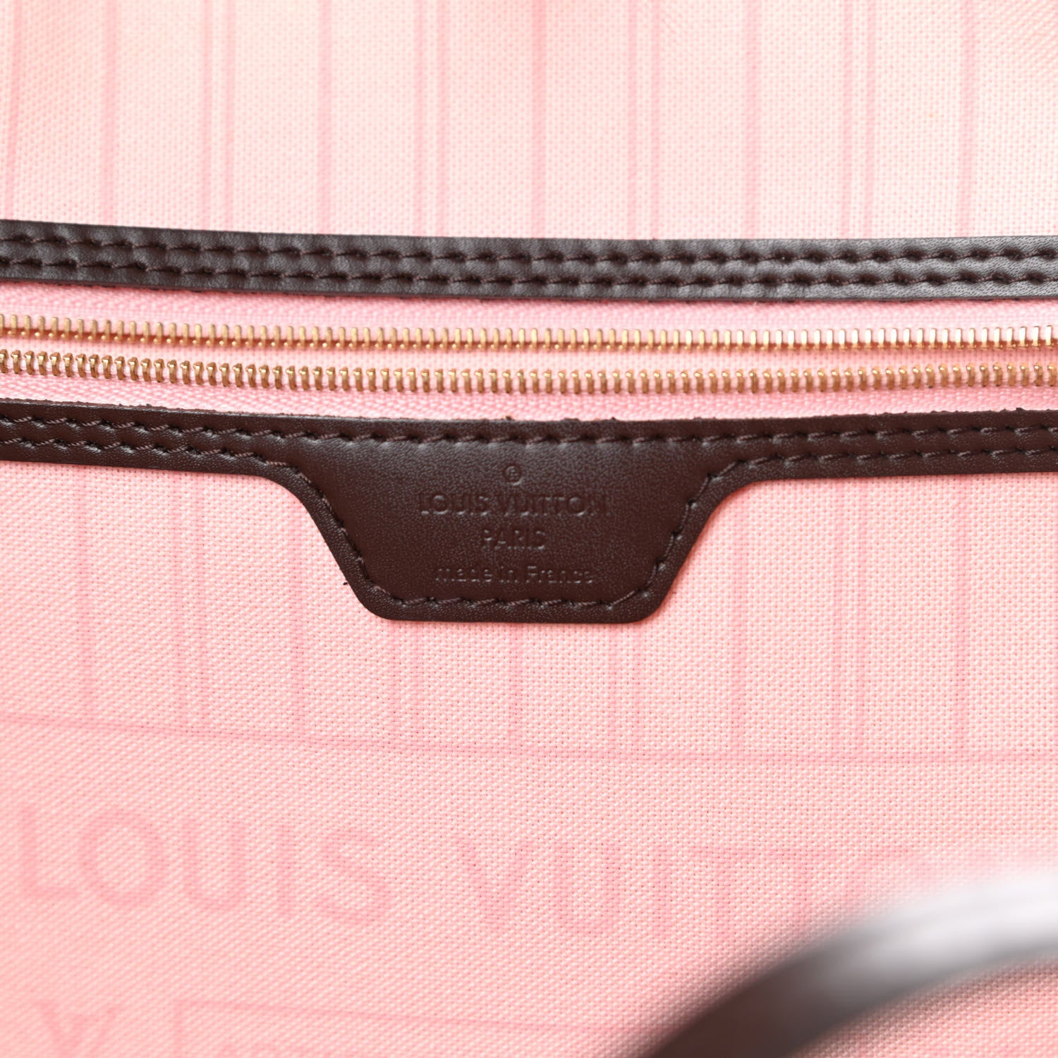 Louis Vuitton Damier Ebene Neo Neverfull MM Rose Ballerine 6 of 13
