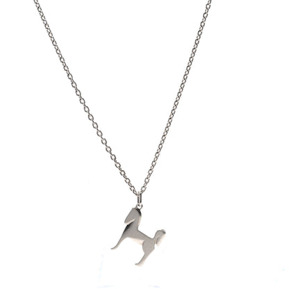 Hermes Palladium Panache Pendant Necklace 3 of 8