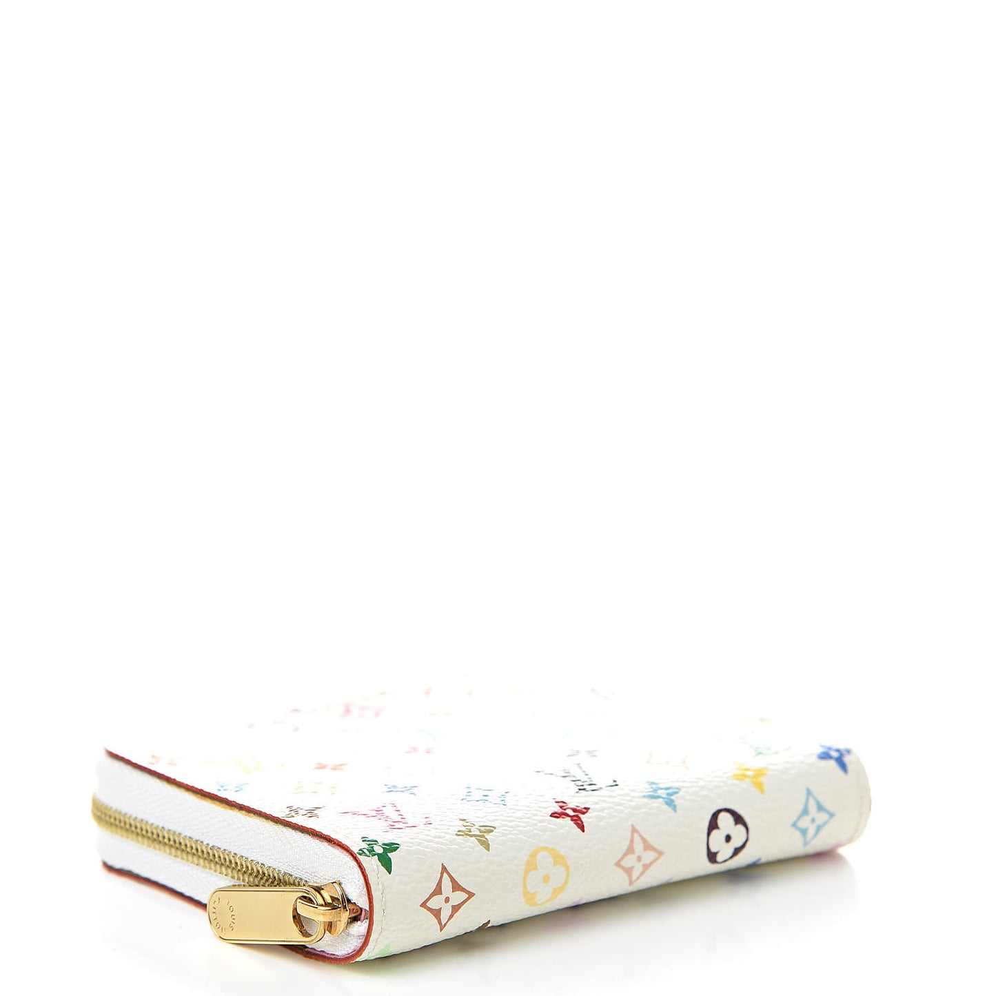 Monogram Multicolor Zippy Coin Purse Wallet White Litchi