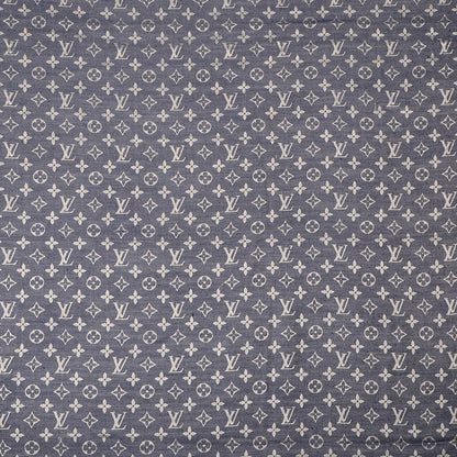 Louis Vuitton Silk Wool Monogram Denim Shawl Blue 1 of 7